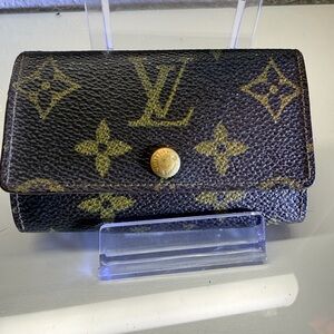 Louis Vuitton Brown and Gold Monogram Card Holder